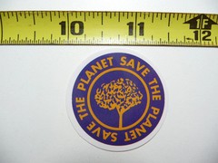 TREE SAVE THE PLANET SMALL STICKER DECAL TRAVEL VACATION MEMORY FUN