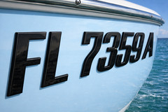Black Raised 3D Boat Registration Numbers Letters | Marine Grade Emblem