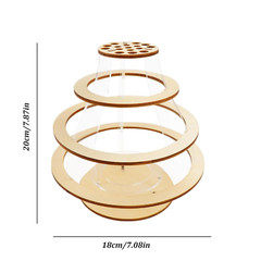 7 in Wooden Acrylic Puzzle Flower Vase Home Decoration for Bouquet Building Set