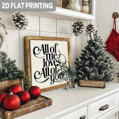 All of Me Loves All of You Calligraphy Wood Sign Romantic Home Hanging Decor
