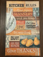 Kitchen rules sign – perfect for a kitchen or dining room – Home Decor