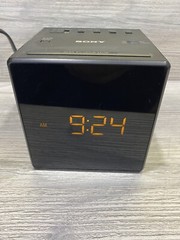 Sony ICF-C1 AM/FM Alarm Clock Radio – Black Cube Working Condition See Details