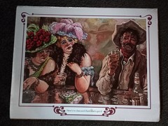 1981 Paper Print of Jack Roberts Saloon Artwork «Here’s To Class» 20×16 #S