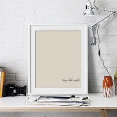 Keep life simple Inspirational Wall Art Print Motivational Quote Poster Decor
