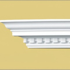 Decorative Crown Molding Polyurethane 94.5″ White Lot of 9 – 70ft – SF12002