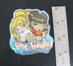 Best Friends 2003 Y2K ODM Brand Imports Prism Holo Girl Power Vending Sticker