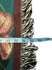 Hummingbird Tapestry Throw Blanket Fringed USA Dan Gilbert 52 X 72 Vintage