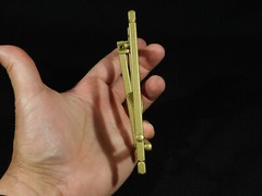 Easel Display Stand Medium Size Metal Folding Brass Color