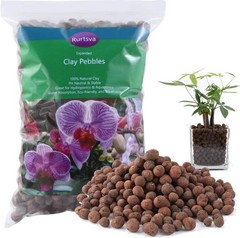Natural Organic Clay Pebbles, 2LBS 8mm-18mm Expanded Leca Balls Plant