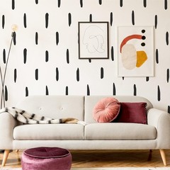 Waterproof Removable Vinyl Wall Decals Stripes Home Office Decor Stickers US
