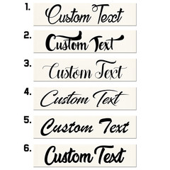 Cursive Custom Text Vinyl Decal Sticker | Personalized Fancy Script Lettering