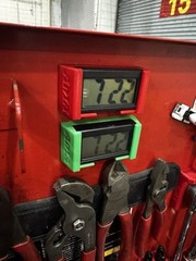 AMA Magnetic Tool Cart Clock – Wall Mount – Multiple Colors – Garage/Shop
