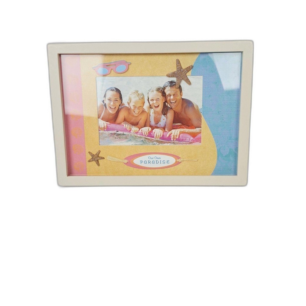 Hallmark 4 x6 Photo Frame, with Beach Theme -says Our Own Paradise New