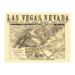 Old Map of Las Vegas, NV 1932 – Vintage Las Vegas Nevada Art