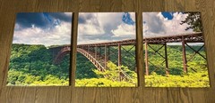 New River Gorge Bridge Canvas Prints (3) – National Park Wall Art – Pre Owned