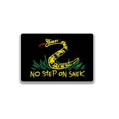No Step on Snek Vinyl Sticker – 4 inch – Waterproof – High Res High Quality