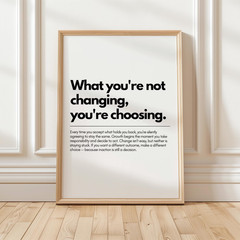 Motivational Quote Wall Art Inspirational Typography Office Decor