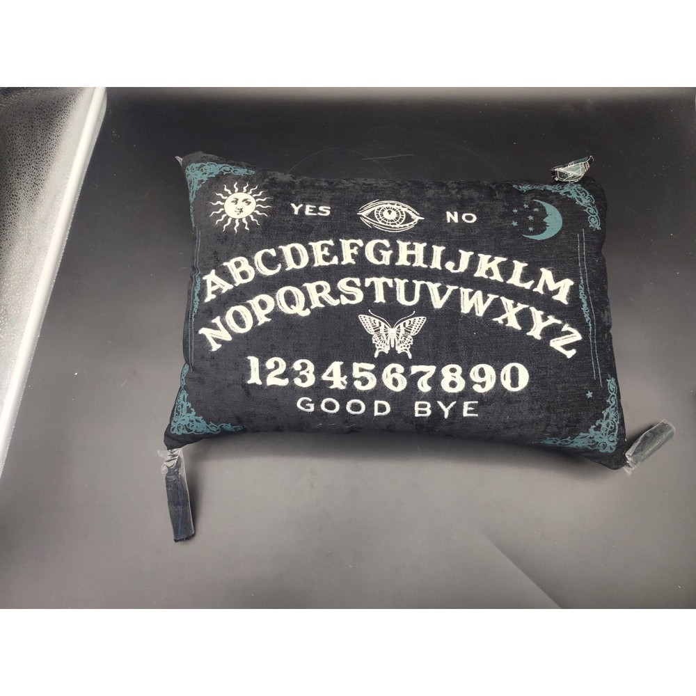 Ouija Board Spirit Board Pillow Gothic Halloween Decor Yes No Alphabet Cushion