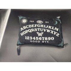 Ouija Board Spirit Board Pillow Gothic Halloween Decor Yes No Alphabet Cushion
