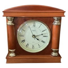 Stiffel – Beautiful Table/Mantle Clock, 5-in. Face, Quartz Movement, AA Battery