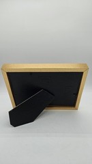 Gold Tone Wood Picture Frame Desktop/ Wall Mount Vertical or Horizontal 8 X 6