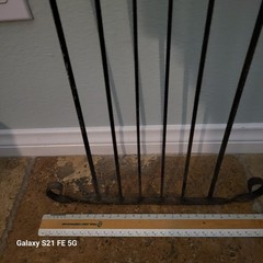 Black Wrought Iron Decorative Wall Accent Horizontal Scrollwork approximate 39″L