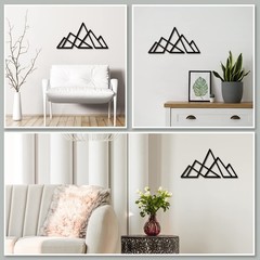 Demissle Mountain Scene Metal Wall Decor Black Rustic Mountain Signs Metal Wa…