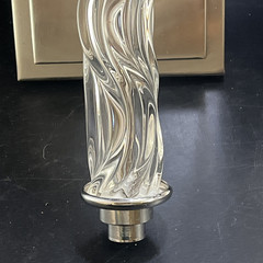 UTTERMOST CAMPANIA Single Light Sconces Sculpted Clear Acrylic Accents Stainless