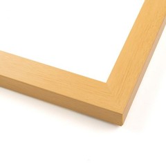 12×20 Natural Oak Flat Wood Frame with UV Acrylic and Acid Free Foam Board