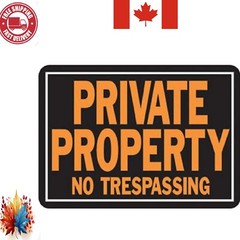Secure Your Space: Aluminum No Trespassing Sign 9.25″ x 14″ Made in USA