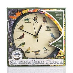 Sangtai Singing Bird Clock 8 Inch Quartz Wall Decor 25th Edition – FREE SHIPPING