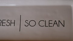 Pottery barn rectangular ceramic tray So Fresh So Clean 14 in x 6 in Home decor