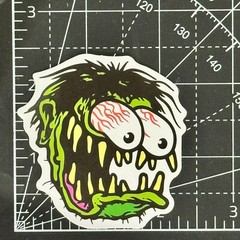 BIG EYES Green Monster / Rat Fink Big Daddy Vinyl Decal Sticker Bomb JDM Horror
