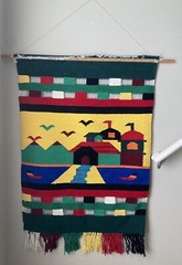 Wall Tapestry Colorblock Landscape Southwest Woven Art Hanging Decor El Paso