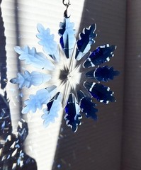 Crystal Snowflake Sun Catcher Christmas Decor Czech Bohemia Crystal Glass Gift