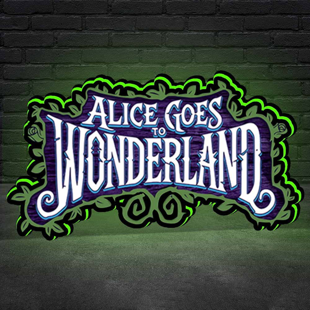 Alice Goes To Wonderland 3D Printed Lightbox Alice LED Pinball Topper