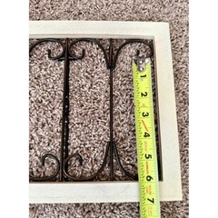 Hobby Lobby Scrollwork Picture Frame Cream Bronze 11.5×8.5 Excellent Distressed
