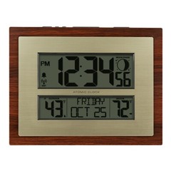 513-23137 La Crosse Technology Atomic Digital Wall Clock with Moon Phase TX141V3
