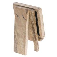 HUBERT® Chalkboard Sign with Easel Natural Mango Wood – 4 1/4″L x 3 1/2″W x 6″H