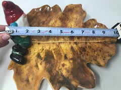 Maxcera Ceramic 10in Gnome Leaf Serving Plate AA02B49031