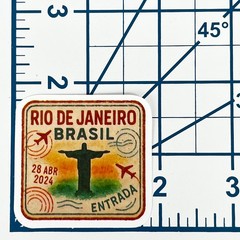 Rio de Janeiro Brasil Vinyl Sticker Christ the Redeemer Travel Souvenir Art Gift