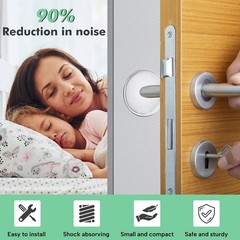 6pcs-12pcs Door Stoppers for Wall, Door Knob Wall Protector 2″, Self Adhesive US