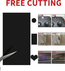 LED Light Blocking Dimmer Sheets, 3x 6×3 inch Black Stickers for Better Sleep