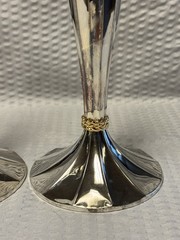 PAIR of Vintage 1994 Silver Plated Candlesticks International Silver 8.5 inches