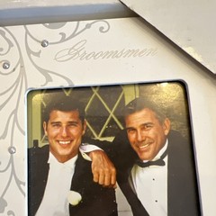 Wedding Photo Frame 3 Sections White Free Standing