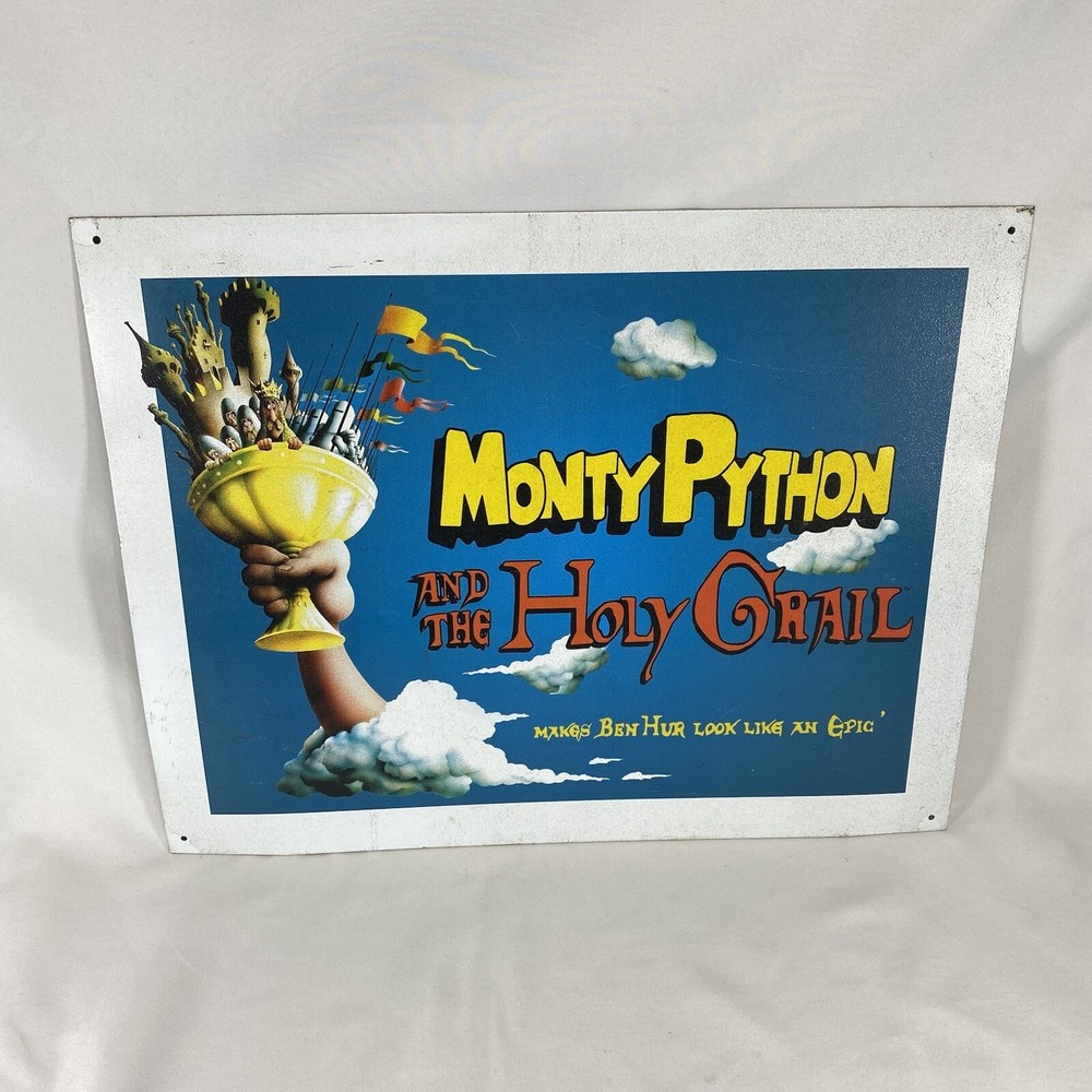 Monty Python and the Holy Grail Classic Comedy Movie Metal Tin Sign USA 2004