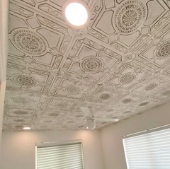 DIY Decor Glue-up Styrofoam Ceiling Tile 20 in x 20 in R30W 104/Lot (274.56 S/F)