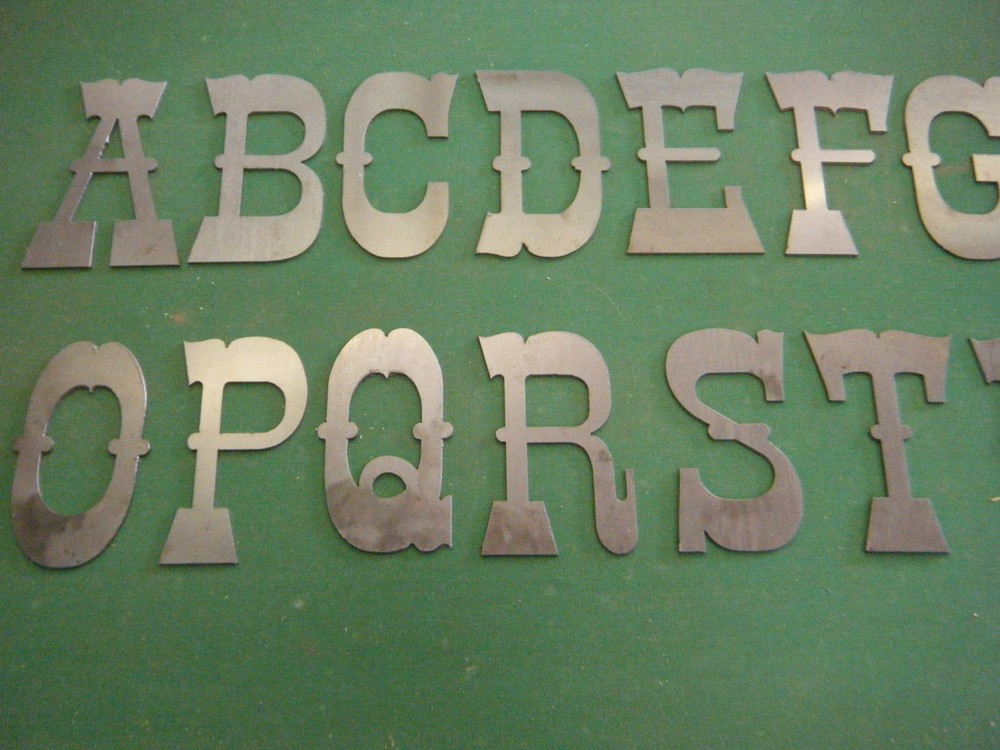 Western style10″ Metal Letters