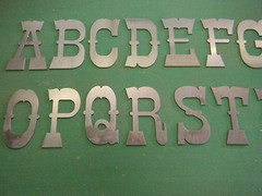 Western style10″ Metal Letters