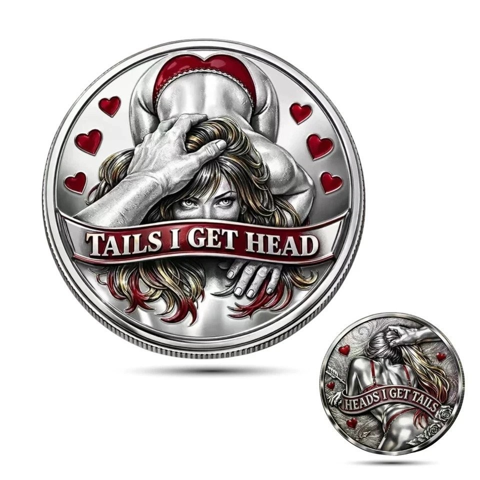 Heads I Get Tail / Tails I Get Head Commemorative Coin, Naughty Adult 1 pc